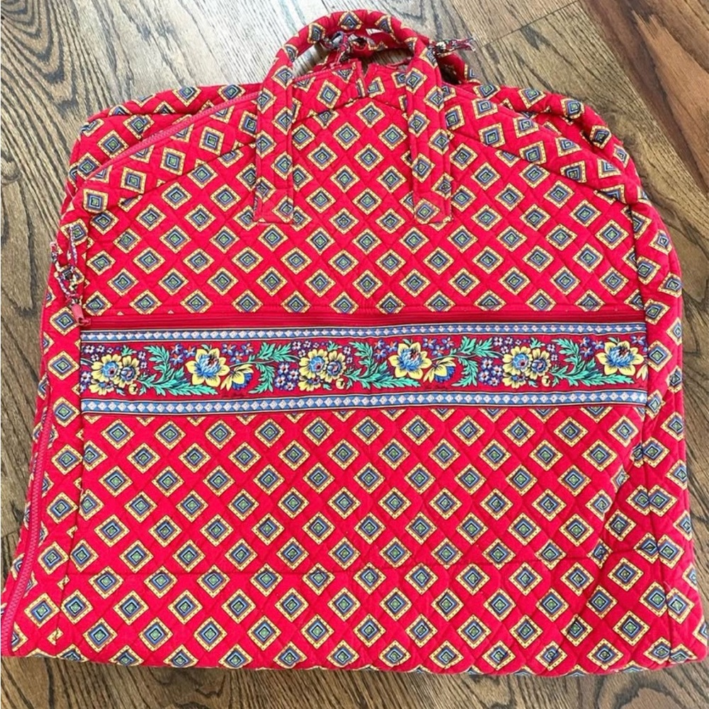 Vera Bradley Travel Bag- Villa Red (retired pattern)
